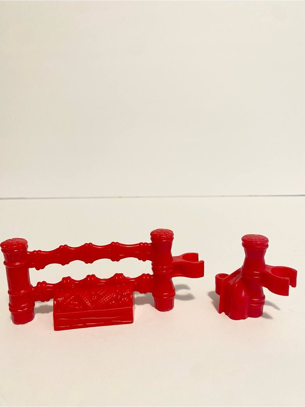 Little People Red Fence Zoo Playset Animals Enclosure Fencing + Post 4/$20 🛑